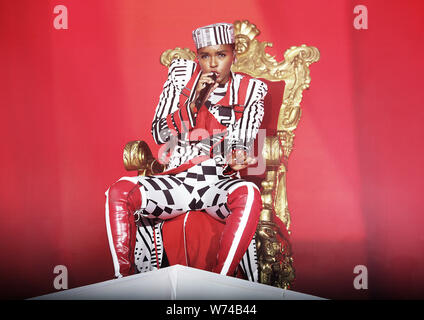 Janelle Monae l'exécution dans le cadre du Festival International de Manchester à Manchester Castlefield bol avec Janelle Monae : où : Manchester, Royaume-Uni Quand : 04 Jul 2019 Credit : Sakura/WENN.com Banque D'Images