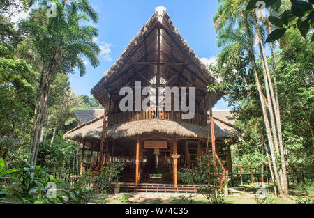 Resort de luxe dans la jungle, Amazonie péruvienne Banque D'Images