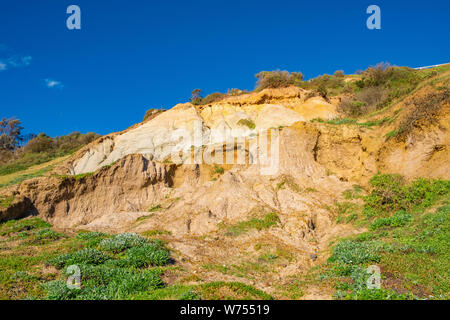 L'érosion de falaises de Olivers Hill à Frankston, Victoria, Australie Banque D'Images