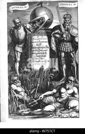 De Merian Saxoniae inferioris 001. Banque D'Images