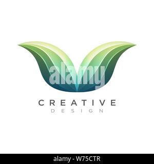 Fleurs de scénario avec des couleurs vives. Un logo pour les entreprises autour de la beauté ou la nature. Concevoir pour les marques et les étiquettes. Illustration de Vecteur
