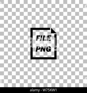 Fichier PNG. Icône plat noir sur fond transparent. Les pictogrammes pour votre projet Illustration de Vecteur