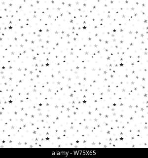 De petites étoiles noires sur fond blanc illustration modèle vectoriel continu Illustration de Vecteur