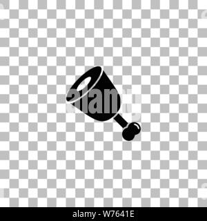 La viande. Icône plat noir sur fond transparent. Les pictogrammes pour votre projet Illustration de Vecteur