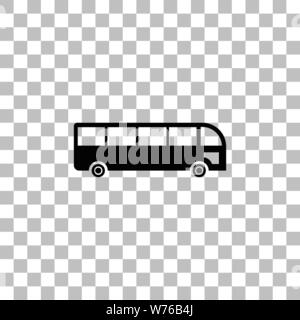 Bus CAN. Icône plat noir sur fond transparent. Les pictogrammes pour votre projet Illustration de Vecteur