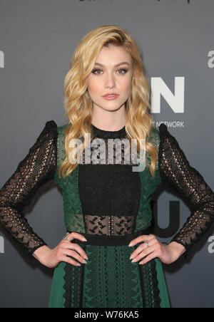 4 août 2019, Beverly Hills, CA, USA : 4 août 2019 - Los Angeles, Californie - Katherine McNamara. Le CW's Summer TCA All-Star party qui a eu lieu au Beverly Hilton Hotel. Crédit photo : FSadou/AdMedia (crédit Image : © F Sadou/AdMedia via Zuma sur le fil) Banque D'Images