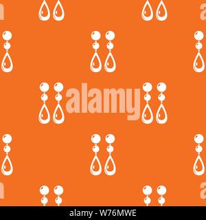 Motif d'oreilles perle orange vecteur Illustration de Vecteur