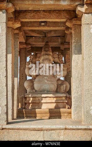 Sasivekalu monument Ganesha, Hampi, UNESCO world heritge site, Karnataka, Inde Banque D'Images