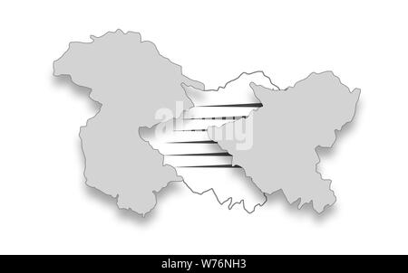 Jammu-et-Cachemire statut spécial, le décodage de l'Article 35 bis et l'Article 370 Banque D'Images