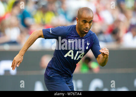 Munich, Allemagne. 30 juillet, 2019. Lucas RODRIGUES MOURA (#  27, TOT). Le football, le Real Madrid (REAL) - Tottenham Hotspur (TOT), Audi Cup 2019, demi-finale, le 30/07/2019 à Muenchen/ALLIANZARENA/Allemagne. ¬ | Conditions de crédit dans le monde entier : dpa/Alamy Live News Banque D'Images