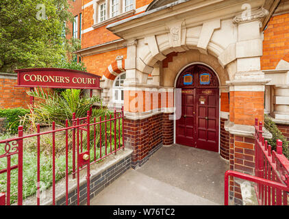 Les Coroners Westminster Cour. Banque D'Images