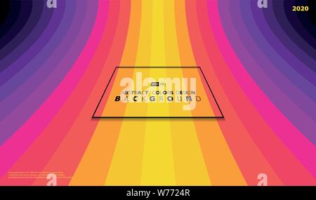 Abstract colorful stripe line décoration design art, élément de l'art pour l'impression, la position. Utilisez pour votre annonce, l'affiche, ventes, template design. illustratio Illustration de Vecteur