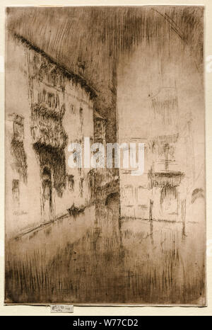 James McNeill Whistler, Nocturne : palais, point sec, 1886 Banque D'Images