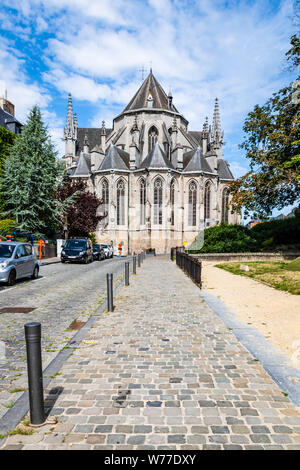 Collégiale Saint Waltrude à Mons, en Belgique. Banque D'Images