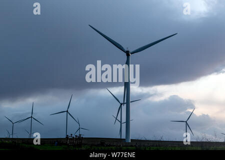 Une ferme éolienne au large de la Californie Rt. 12 près de Rio Vista en comté de Solano, en Californie Description physique : 1 photographie : numérique, tiff, la couleur. Notes : Titre, date et mots-clés fournis par le photographe. ; Banque D'Images