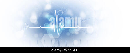 La médecine scientifique illustration de cœur rythme trépidant Banque D'Images