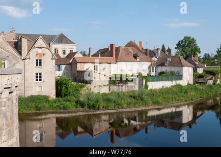 La ville de l'écrit et de l'artisanat livre Montmorillon France Banque D'Images