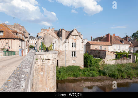 La ville de l'écrit et de l'artisanat livre Montmorillon France Banque D'Images