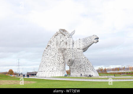 Les statues de Kelpies, The Helix, Falkirk, Stirlingshire, Écosse Banque D'Images