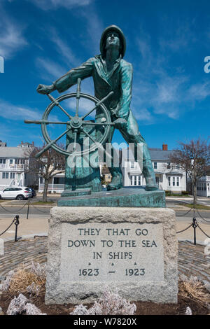 Monument commémoratif des pêcheurs de Gloucester ma Banque D'Images