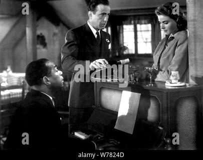 DOOLEY WILSON, HUPHREY BOGART, Ingrid Bergman, Casablanca, 1942 Banque D'Images
