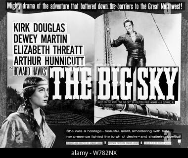 ELIZABETH THREATT, Kirk Douglas, le Big Sky, 1952 Banque D'Images