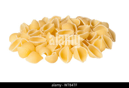 Les petits tas de pâtes Coquilles Banque D'Images