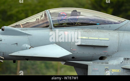 RAF Typhoon de la Royal Air Force Typhoon Display Team Banque D'Images