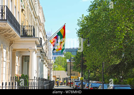 Paris, France - 26 mai 2016 : Ambassade de Bolivie, Eaton Square, Westminster Banque D'Images