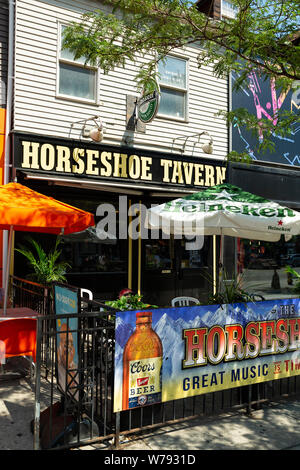 Horseshoe Tavern, rue Queen Ouest Toronto (Ontario) Canada Banque D'Images