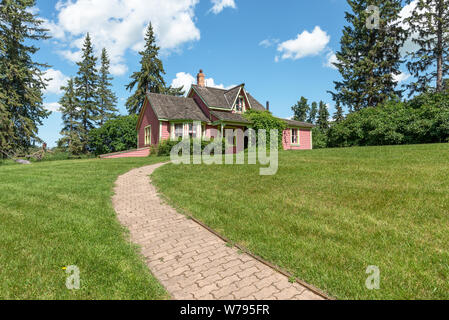 Homestead de poète islandais Stephan G. Stephansson près de Markerville, Alberta, Canada Banque D'Images