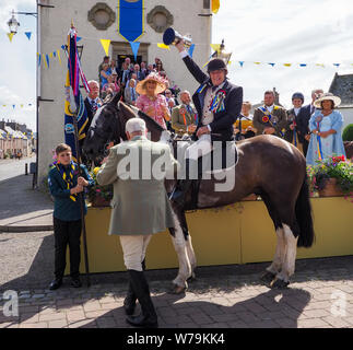 L'Équitation 2019 Commune de Lauder. Lauder, Scottish Borders, Berwickshire, UK - 3 août 2019 - Banque D'Images