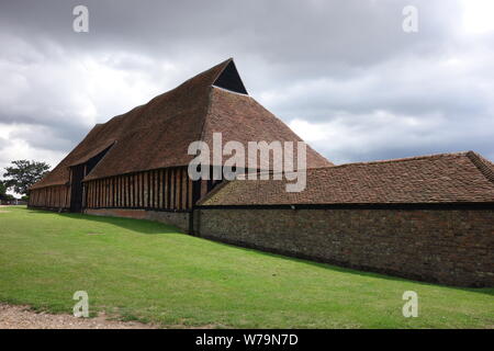 Historique Temple Cressing granges monastiques d'agrément public maintenant d'Essex County Council Banque D'Images