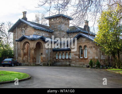 Glasgow, Ecosse, Royaume-Uni. 5 Janvier 2017 : 'Alexander' grec The Knowe de Thomson dans le sud de Glasgow. Banque D'Images