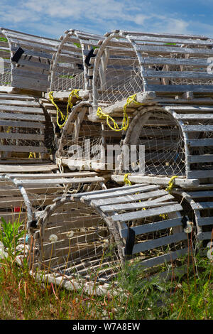 Des casiers à homard, Cow Head, Terre-Neuve et Labrador, Canada Banque D'Images