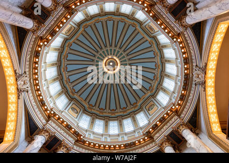 Intérieur de la Mississippi State Capitol Building Banque D'Images