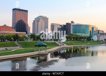 L'horizon de l'Ohio, du centre-ville de Dayton Banque D'Images