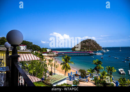 La destination de l'île de Taboga fleur près de Panama City dans l'Océan Pacifique Banque D'Images