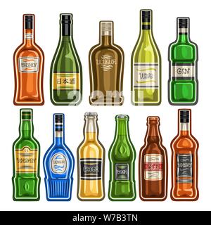 Vector set de bouteilles : Illustration de Vecteur