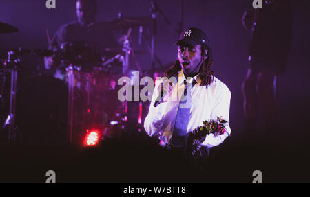 Copenhague, Danemark. Le 05 août, 2019. Le chanteur britannique, auteur-compositeur et musicien Orange Sanguine effectue un concert live à Vega à Copenhague. (Photo crédit : Gonzales Photo/Bransholm Nikolaj/Alamy Live News). Banque D'Images