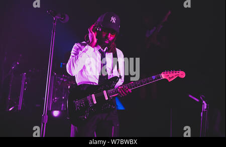 Copenhague, Danemark. Le 05 août, 2019. Le chanteur britannique, auteur-compositeur et musicien Orange Sanguine effectue un concert live à Vega à Copenhague. (Photo crédit : Gonzales Photo/Bransholm Nikolaj/Alamy Live News). Banque D'Images