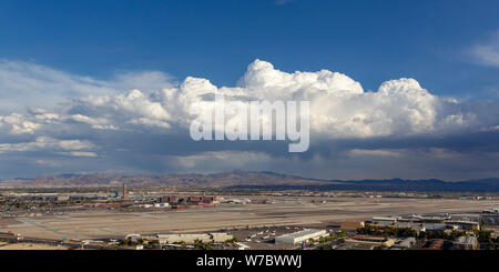 Vue aérienne de l'aéroport international McCarran de Las Vegas. Banque D'Images