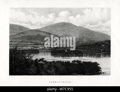 Derwentwater, Lake District, Cumbria, 1896. Artiste : Inconnu Banque D'Images