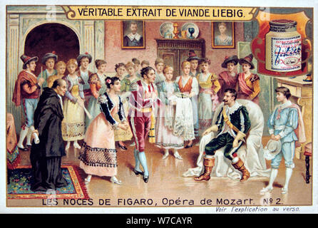 Scène de l'opéra de Mozart Les Noces de Figaro, 1786 (1905). Artiste : Anon Banque D'Images