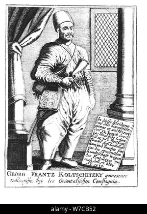 Jerzy Franciszek Kulczycki (1640-1694), après 1685. Banque D'Images