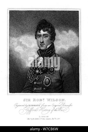 Robert Thomas Wilson, soldat anglais et écrivain militaire, 1817. Artiste : Anon Banque D'Images