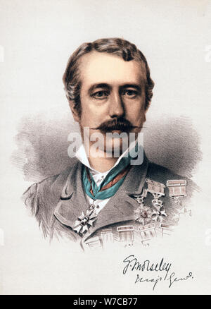 Garnet Joseph Wolseley, Viscount Wolseley, Irlandais de naissance soldat britannique, c1880. Artiste : Anon Banque D'Images