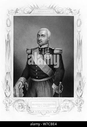 Aimable Jean Jacques Pélissier, duc de Malakoff, maréchal de France, 19e siècle.Artiste : DJ Pound Banque D'Images