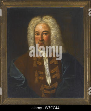 Portrait du compositeur George Frideric Handel (1685-1759). Banque D'Images