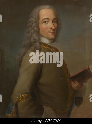 Portrait de l'écrivain, essayiste et philosophe François Marie Arouet de Voltaire (1694-1778). Banque D'Images